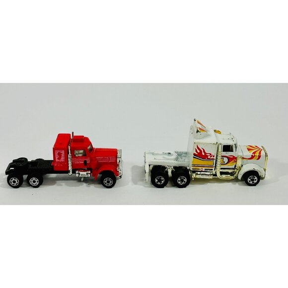 Zee Zylmex Big Rigs Peterbilt California Hauler Semi & Hot Wheels Blackwall 1982 - Picture 6 of 9